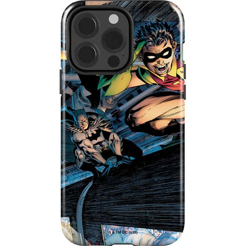 DC Comics Batman All Star Batman & Robin, The Boy Wonder ( Batman & Robin in Action) By Jim Lee iPhone 15 Pro Impact Case